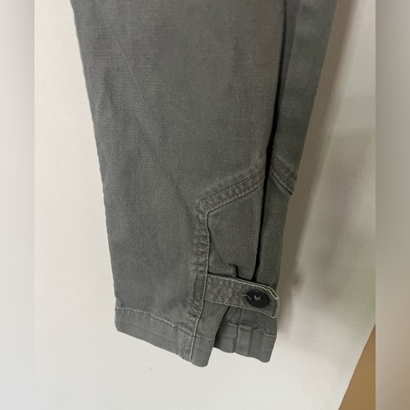 Fox Racing Womens Juniors 5 Olive Green/Grey Skinny Pant with Ankle Button - Picture 4 of 10